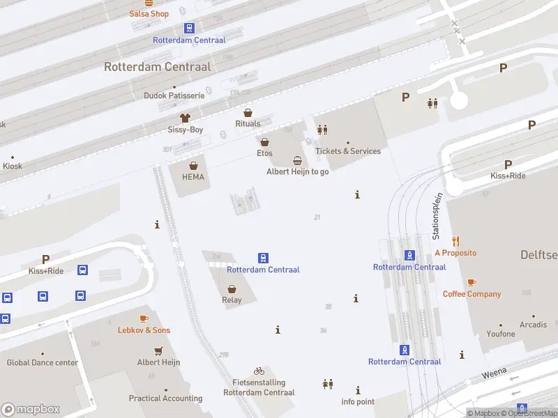 Brandweer met gepaste spoed naar de Stationsplein in Rotterdam vanwege afgaan automatisch brandalarm