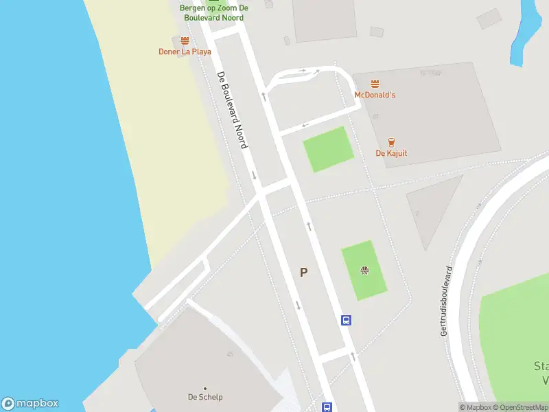 Brandweer met gepaste spoed naar de De Boulevard Noord in Bergen op Zoom