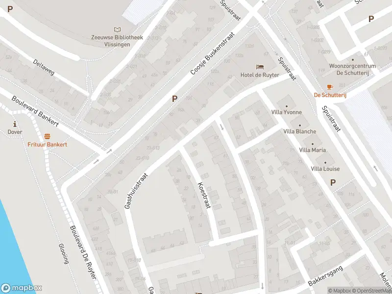 Brandweer met gepaste spoed naar de Gasthuisstraat in Vlissingen