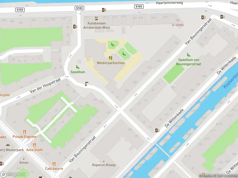 Brandweer met gepaste spoed naar de Van der Duijnstraat in Amsterdam