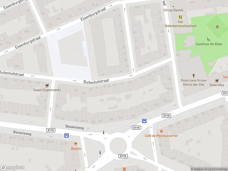 Ambulance met gepaste spoed naar de Buitenhofstraat in Rotterdam