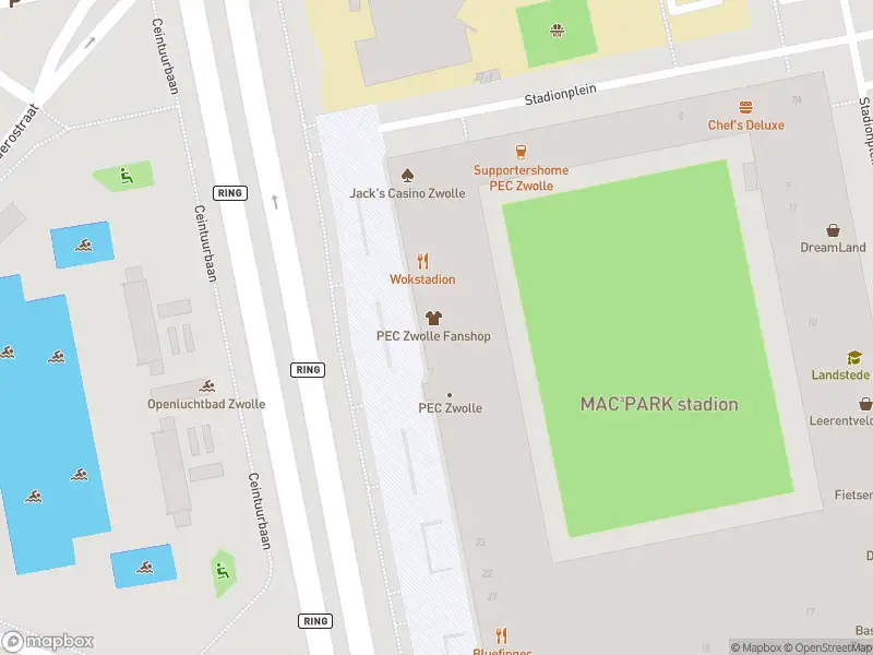 Brandweer met gepaste spoed naar de Stadionplein in Zwolle vanwege afgaan automatisch brandalarm