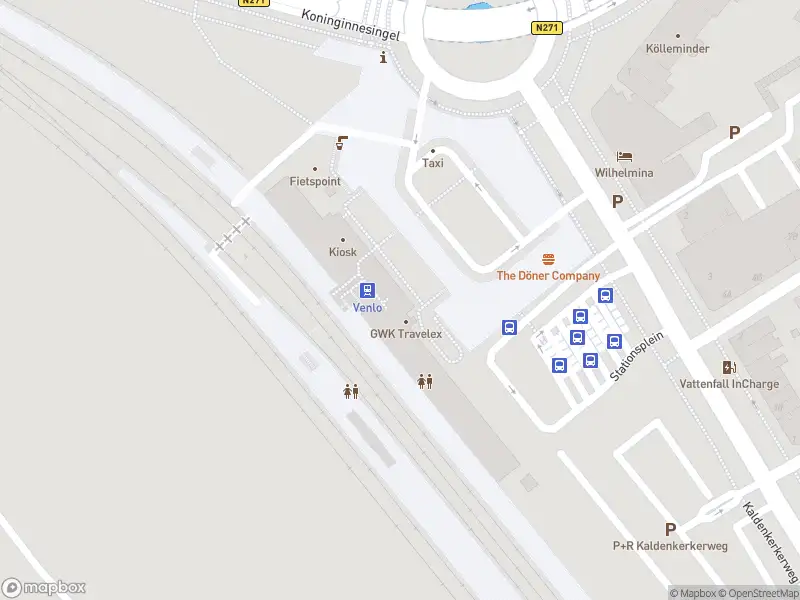 Brandweer met gepaste spoed naar de Stationsplein in Venlo