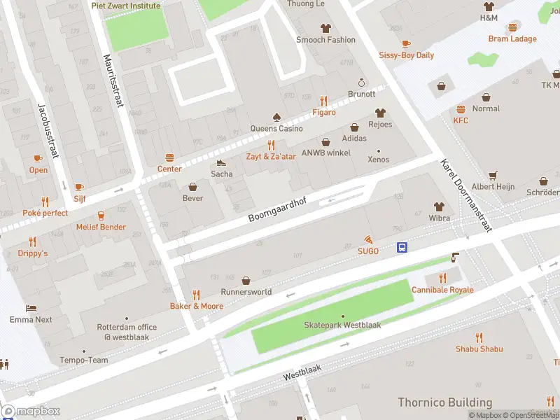 Brandweer met grote spoed naar de Boomgaardhof in Rotterdam