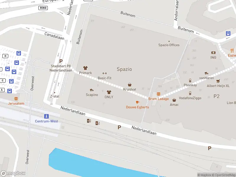 Brandweer met grote spoed naar de Burgemeester van Leeuwenpassage in Zoetermeer vanwege afgaan automatisch brandalarm