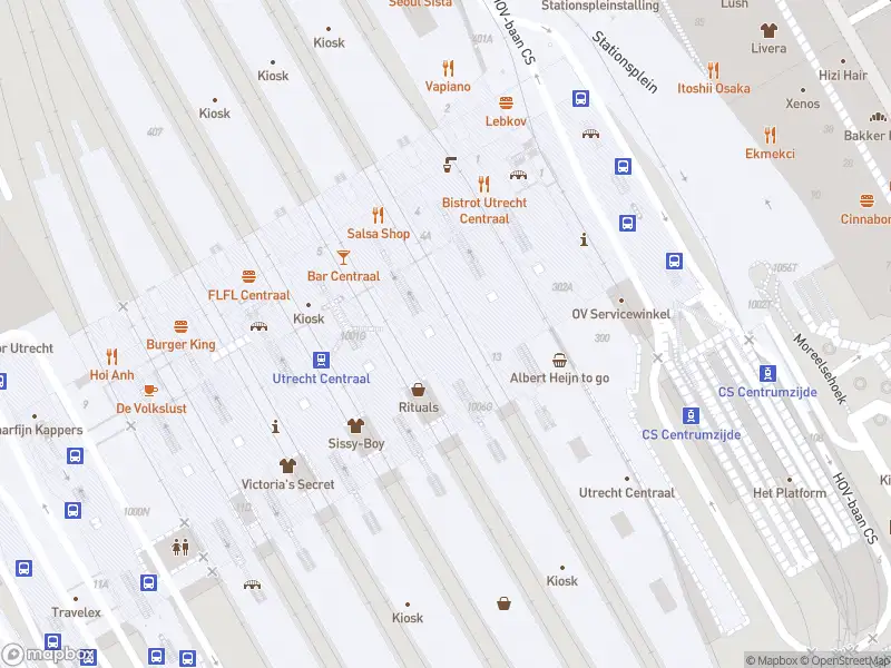 Brandweer met gepaste spoed naar de Stationshal in Utrecht