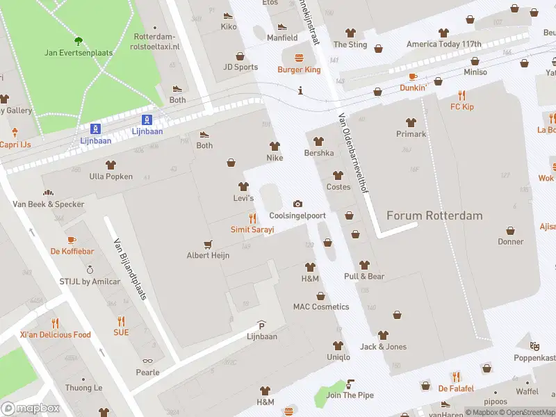 Ambulance met gepaste spoed naar de Lijnbaan in Rotterdam