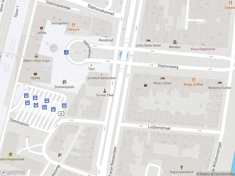 Politie naar de Emmaplein in 's-Hertogenbosch vanwege ongeval met letsel