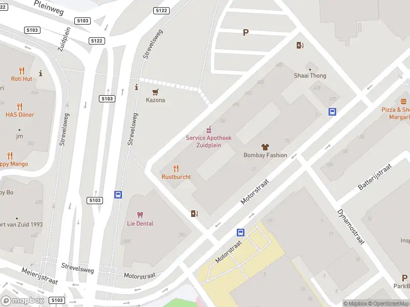 Ambulance met gepaste spoed naar de Strevelsweg in Rotterdam