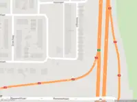 Traumahelikopter met grote spoed naar de Heiningen in Bergen op Zoom vanwege gebouwbrand