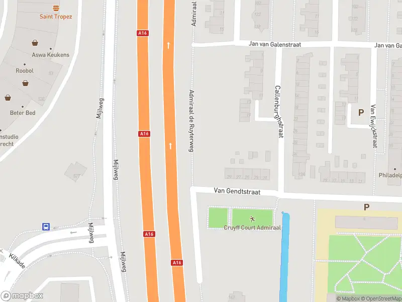 Overlastmelding Admiraal de Ruyterweg in Dordrecht