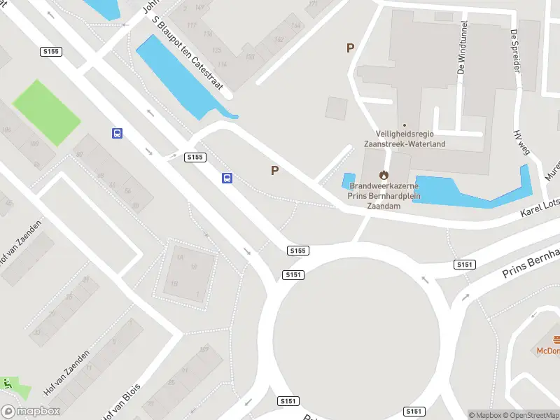 Brandweer naar de Prins Bernhardplein in Zaandam