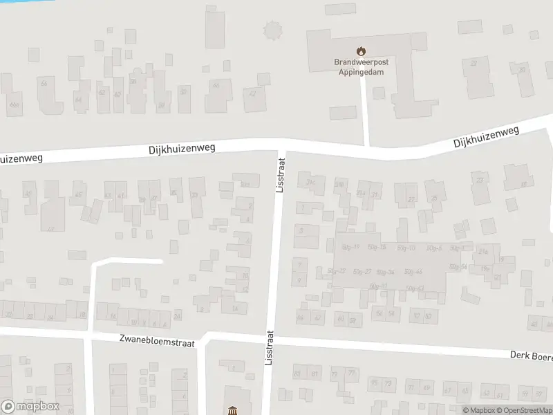 Brandweer met grote spoed naar de Lisstraat in Appingedam vanwege waarnemen gaslucht