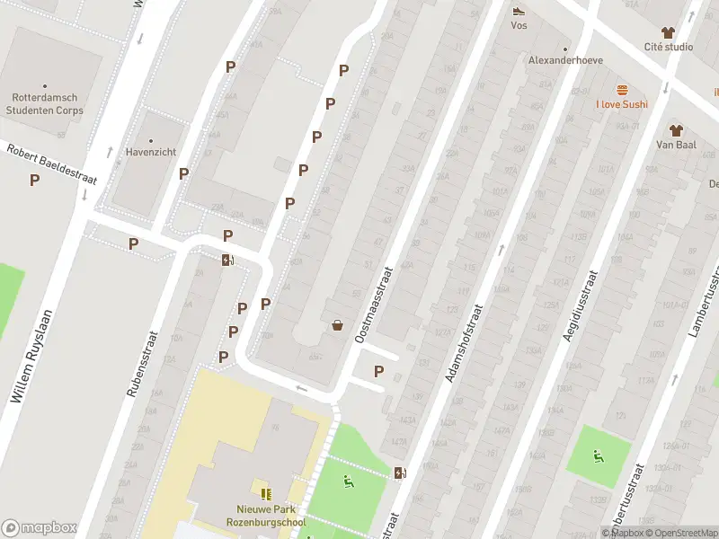 Ambulance met grote spoed naar de Oostmaasstraat in Rotterdam