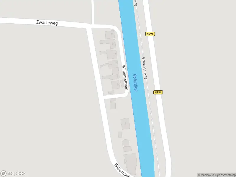 Politie met grote spoed naar de Willemsstreek in Noordwolde vanwege ongeval met letsel