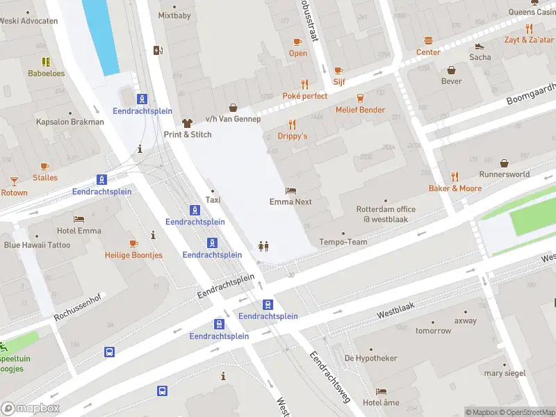 Ambulance met grote spoed naar de Eendrachtsplein in Rotterdam