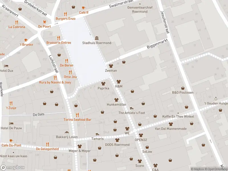 Ambulance met grote spoed naar de Varkensmarkt in Roermond