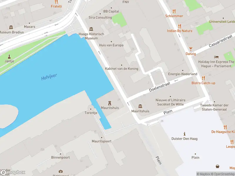 Ambulance met gepaste spoed naar de Korte Vijverberg in 's-Gravenhage