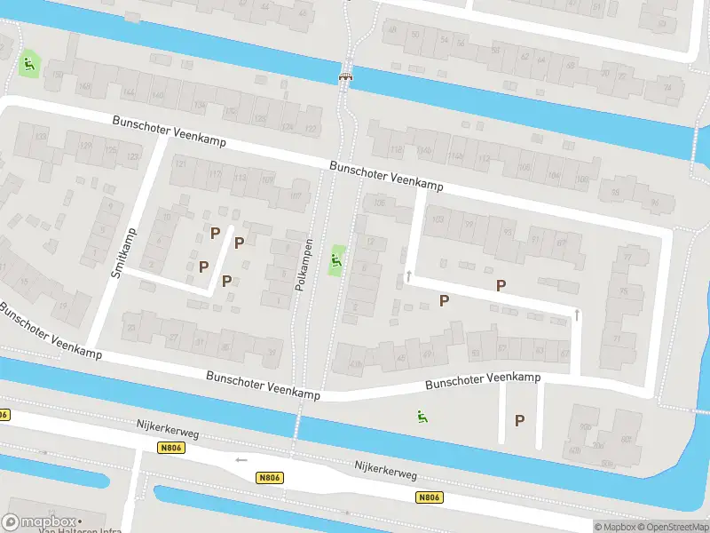 Brandweer met grote spoed naar de Bunschoter Veenkamp in Bunschoten-Spakenburg vanwege personen te water