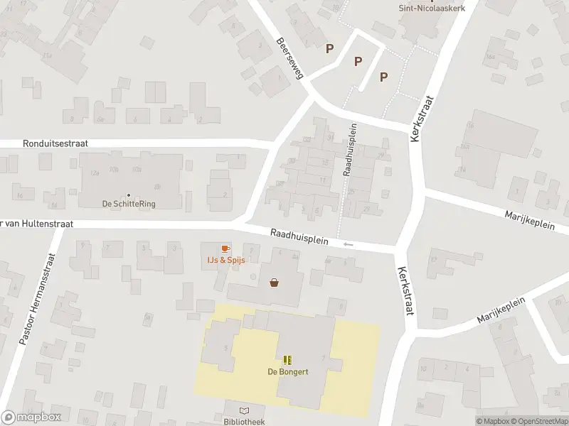 Brandweer met gepaste spoed naar de Raadhuisplein in Haps