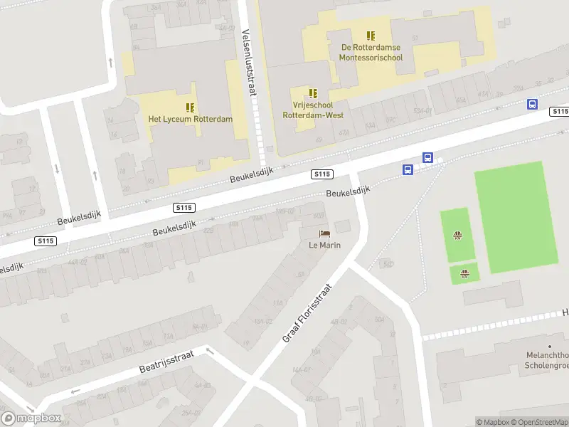 Ambulance naar de Beukelsdijk in Rotterdam