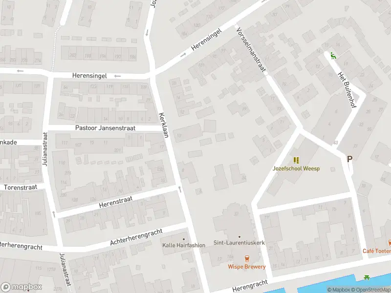 Brandweer met gepaste spoed naar de Herengracht in Weesp