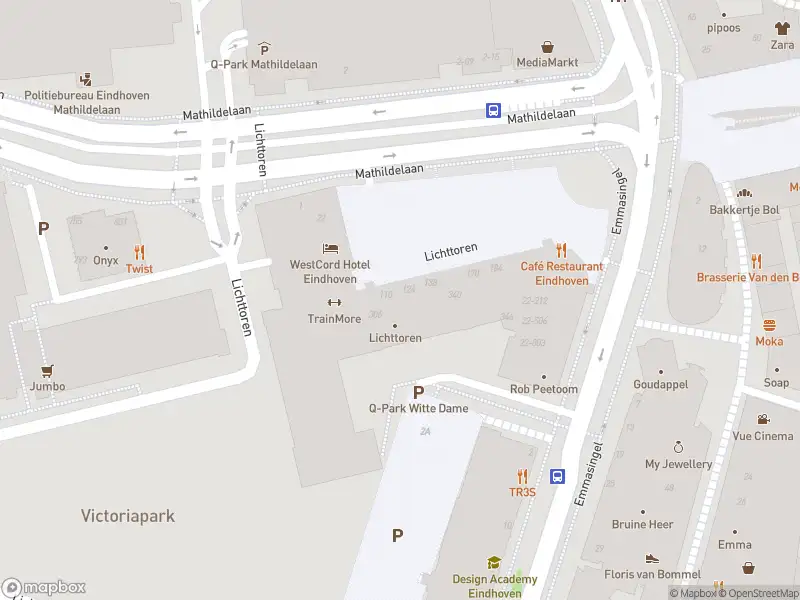 Brandweer met gepaste spoed naar de Lichttoren in Eindhoven