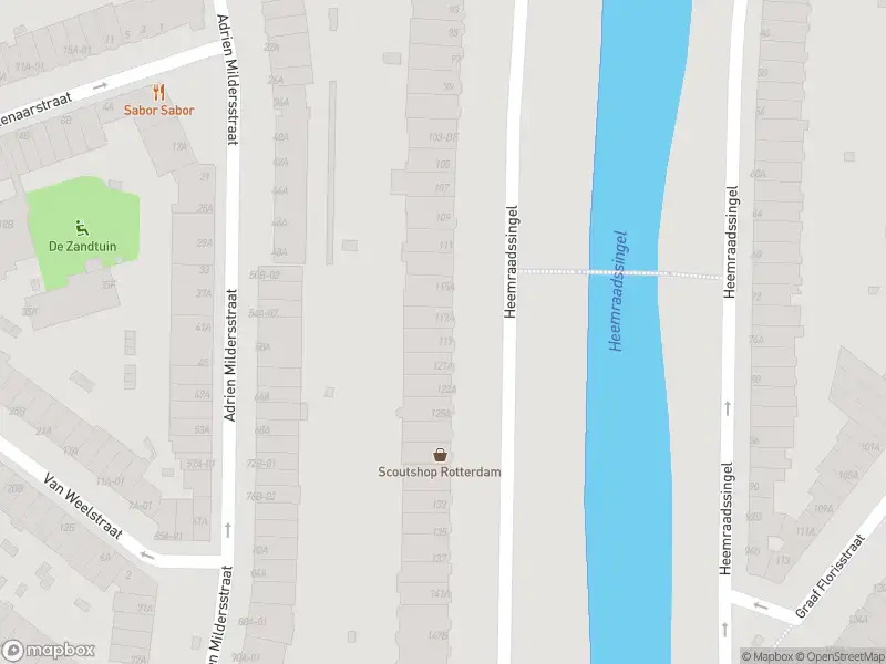 Ambulance met grote spoed naar de Heemraadssingel in Rotterdam