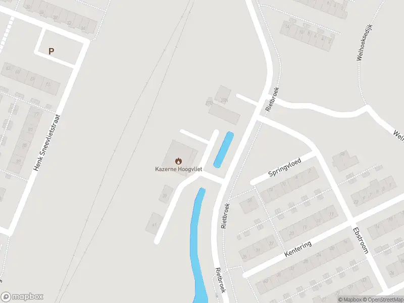 112 melding Brandweer met normale urgentie naar de Rietbroek in Hoogvliet Rotterdam