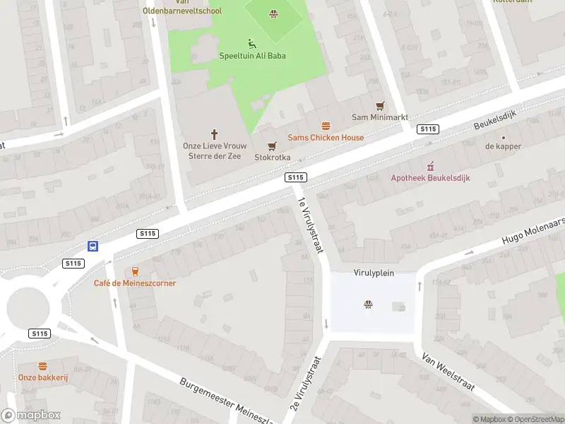 Ambulance met gepaste spoed naar de Beukelsdijk in Rotterdam