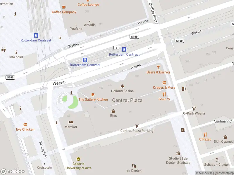 Ambulance met gepaste spoed naar de Weena in Rotterdam