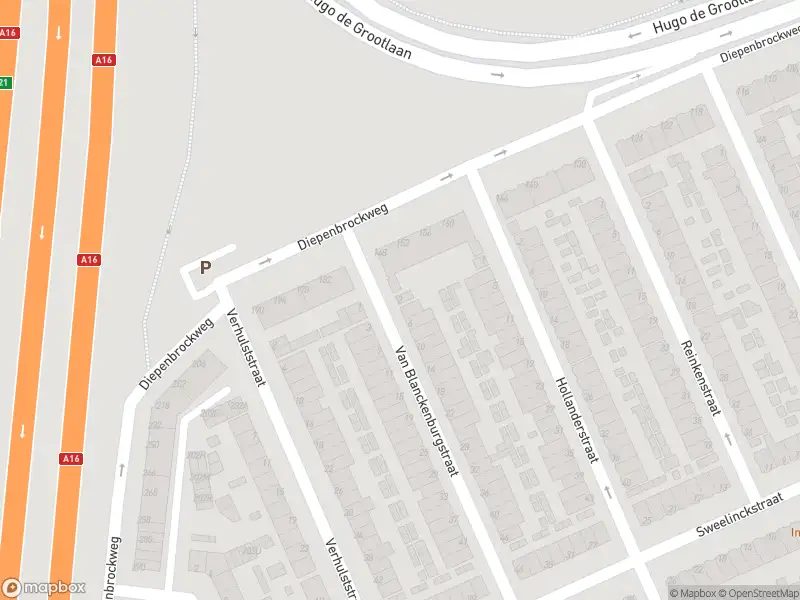 Ambulance met gepaste spoed naar de Van Blanckenburgstraat in Dordrecht