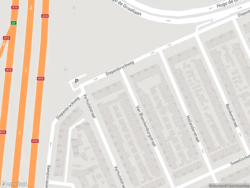 Ambulance met gepaste spoed naar de Van Blanckenburgstraat in Dordrecht