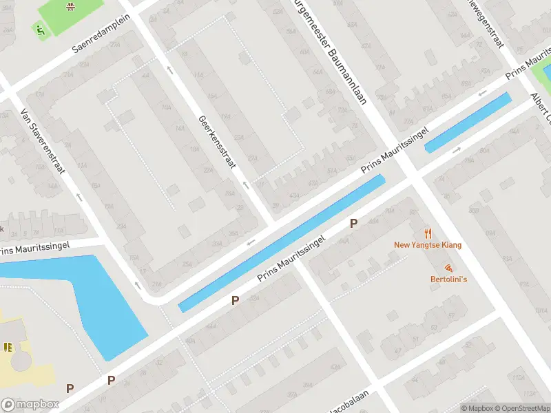 Ambulance met grote spoed naar de Prins Mauritssingel in Rotterdam