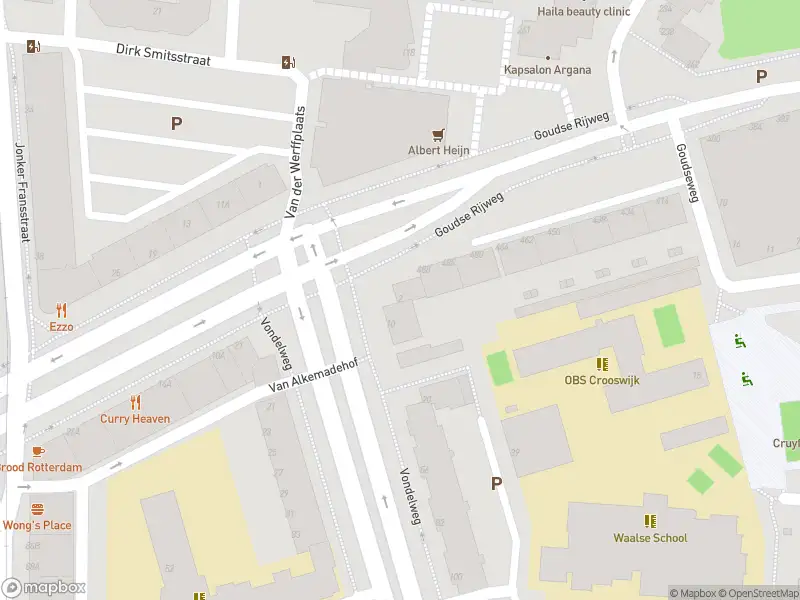 Ambulance met gepaste spoed naar de Vondelweg in Rotterdam