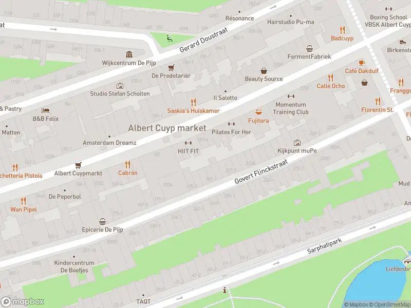 Brandweer met grote spoed naar de Albert Cuypstraat in Amsterdam