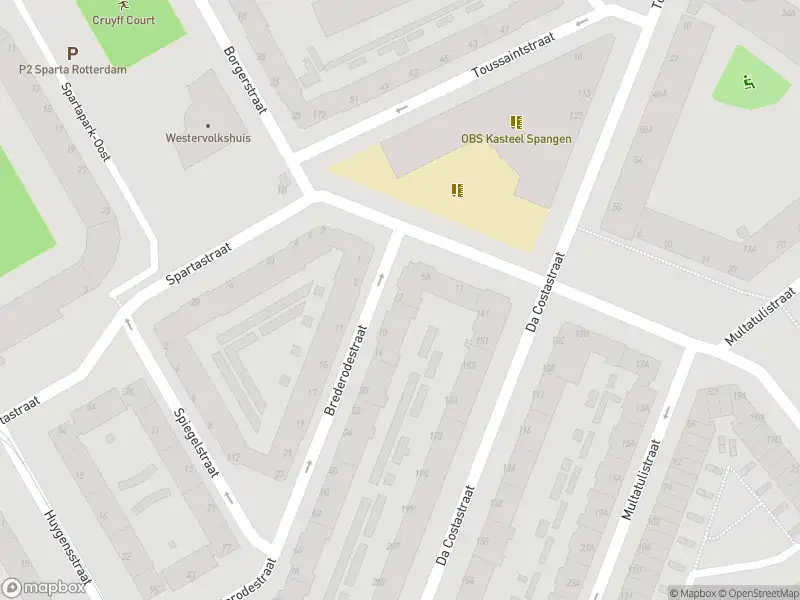 Ambulance met grote spoed naar de Brederodestraat in Rotterdam