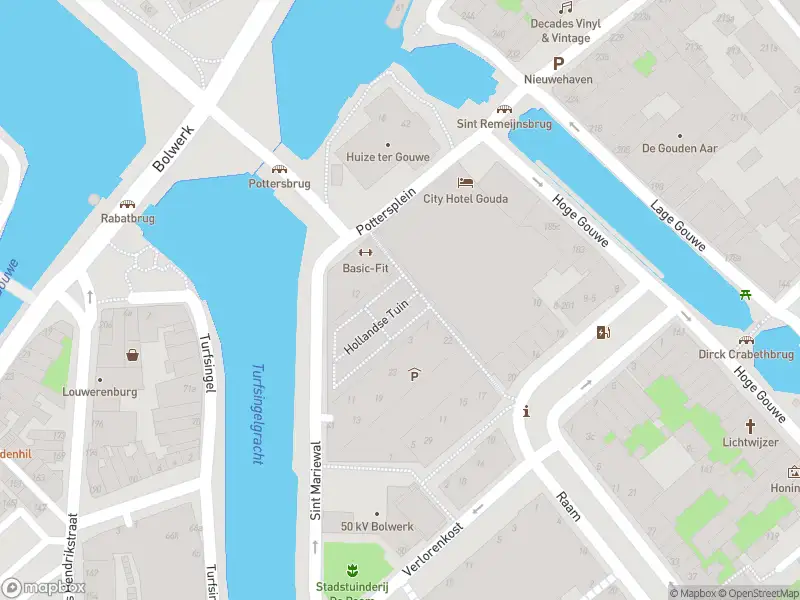 Brandweer met gepaste spoed naar de Sint Mariewal in Gouda vanwege afgaan automatisch brandalarm