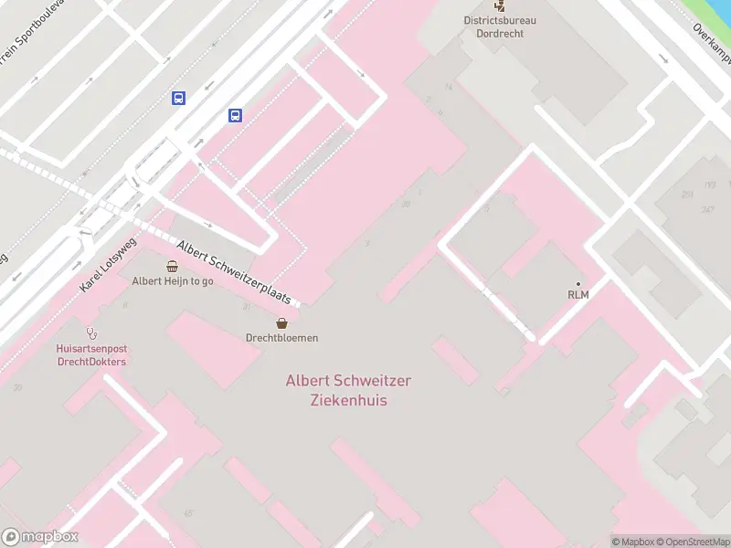 Besteld ambulance vervoer naar de Albert Schweitzerplaats in Dordrecht