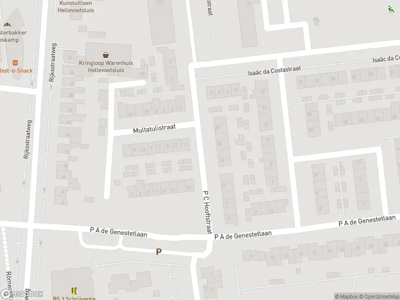 Ambulance met grote spoed naar de P C Hooftstraat in Hellevoetsluis