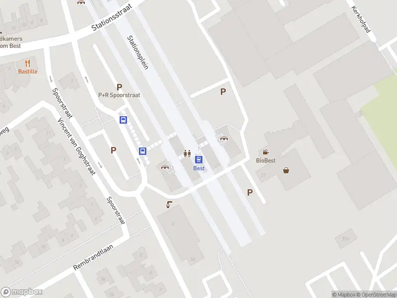 Brandweer met gepaste spoed naar de Stationsplein in Best