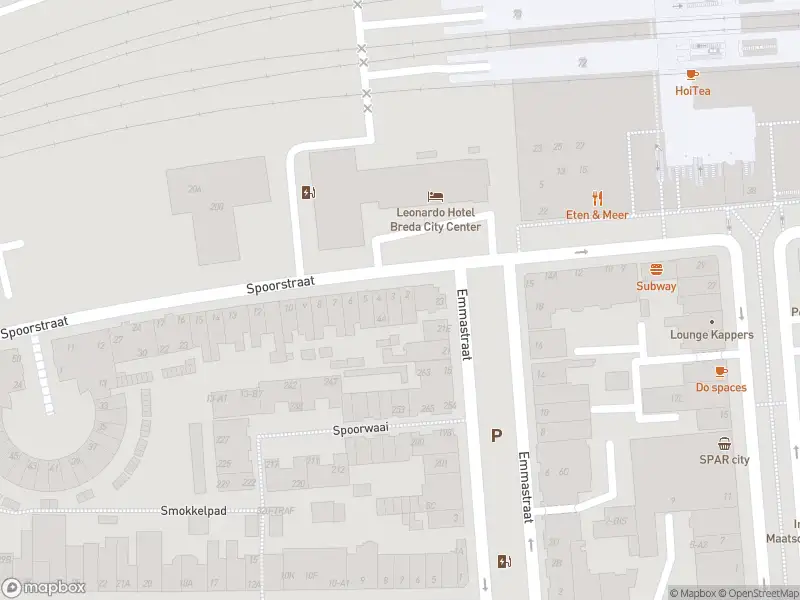 Politie met normale urgentie naar de Spoorstraat in Breda