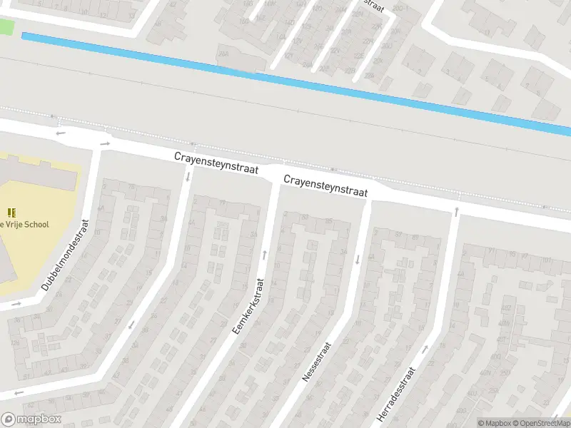 Ambulance met grote spoed naar de Eemkerkstraat in Dordrecht