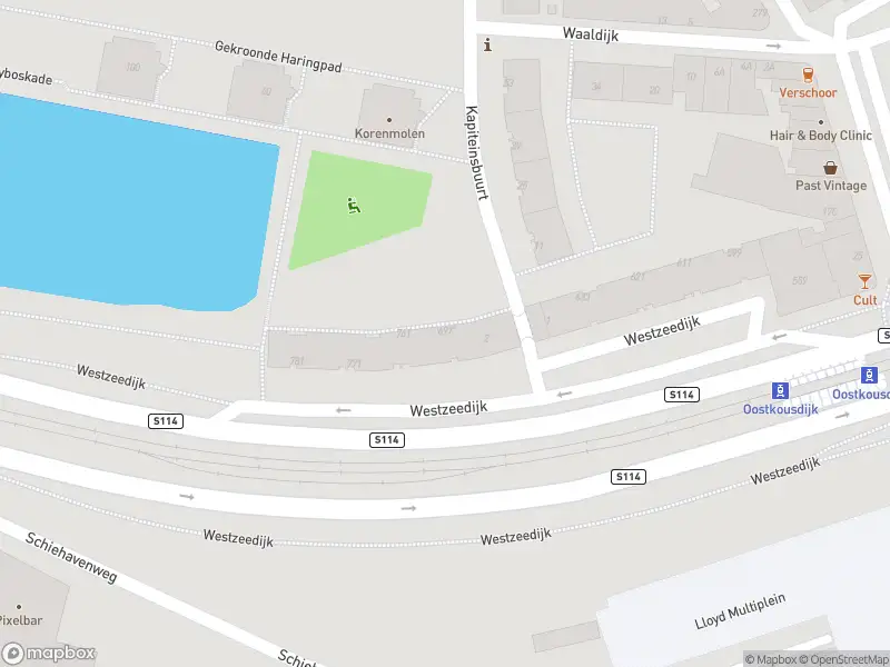 Ambulance met grote spoed naar de Westzeedijk in Rotterdam