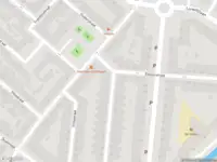 Ambulance met grote spoed naar de Ampèrestraat in Schiedam