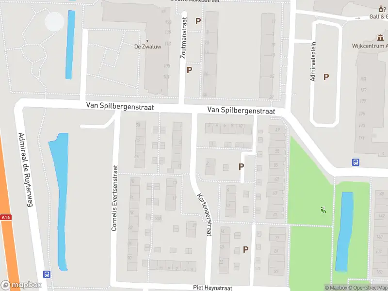 Brandweer met grote spoed naar de Kortenaerstraat in Dordrecht vanwege gebouwbrand