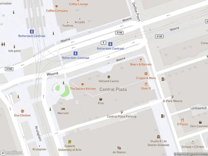 Ambulance met gepaste spoed naar de Weena in Rotterdam