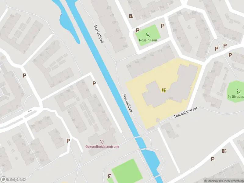 Ambulance met gepaste spoed naar de Palestrinaweg in 's-Gravenhage