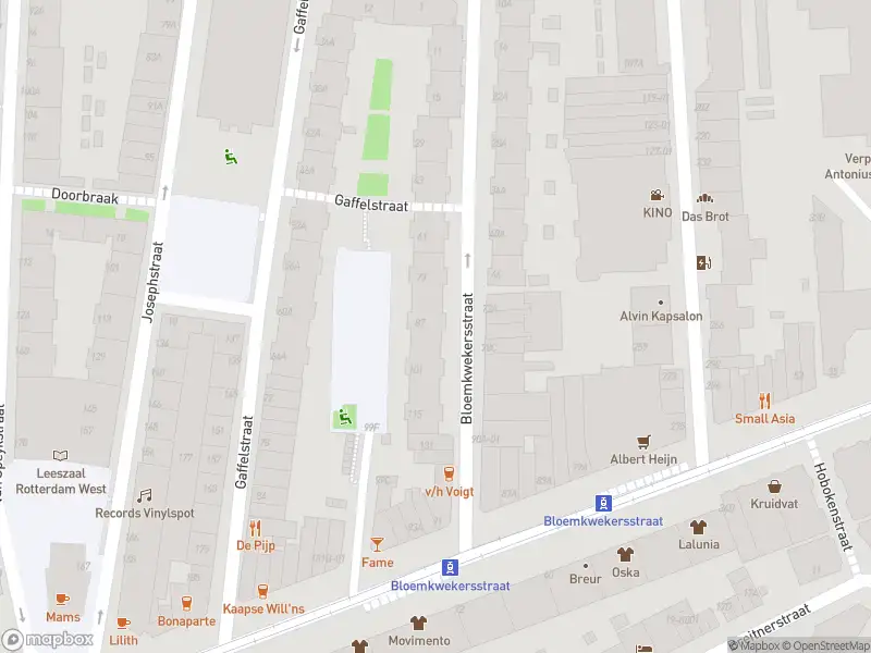 Besteld ambulance vervoer naar de Bloemkwekersstraat in Rotterdam