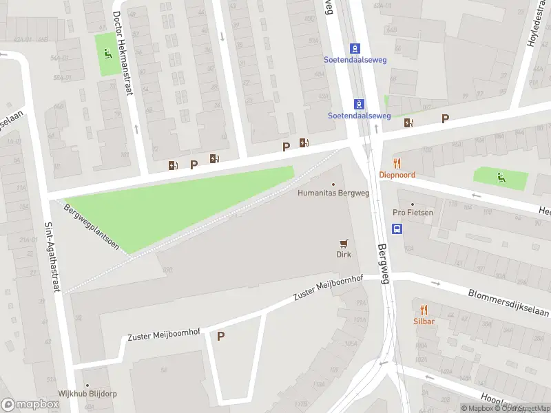 Ambulance met gepaste spoed naar de Bergwegplantsoen in Rotterdam